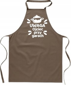 Konyhai Kötény Bézs Apa A Garázsban Ajándék Apák Napjára FA_430_b