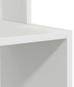 Fehér Számítógépasztal Fehér Forgácslap Standard Tárolás