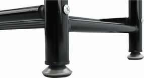 Fogas cipőtartóval, fekete fém, BARNUM