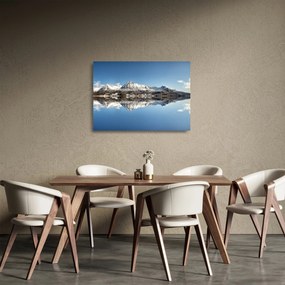 A hegyek képe és a tükröződés (üvegen) (70x50 cm)