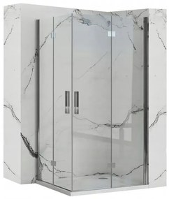 Zuhanykabin Rea Molier Chrome Double 80x90