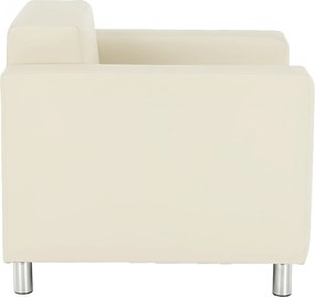 Fotel, textilbőr bézs, HOMKER