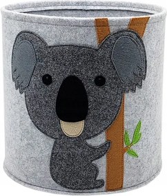 Filc Játékkosár Szennyestartó Tároló Univerzális 30 CM. Panda