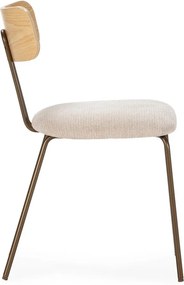 Bézs-natúr színű kárpitozott étkezőszék Olimpia – MOME