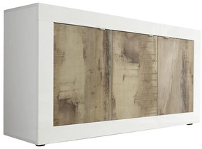 Komód NERILA fehér/barna