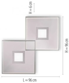 Paul Neuhaus 8378-55 - LED Dimmelhető lámpa AMARA LED/45W/230V króm + távirányító