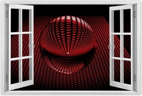 Poszterek 90x60 Piros gömb Disco