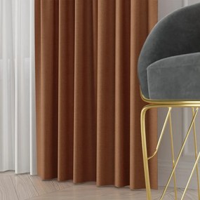 Frida Kétoldalas Szövet Függöny Anyag 310cm narancssárga