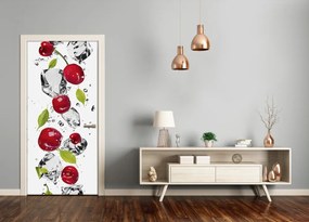 Ajtóposzter öntapadós Cseresznye és víz 85x205 cm