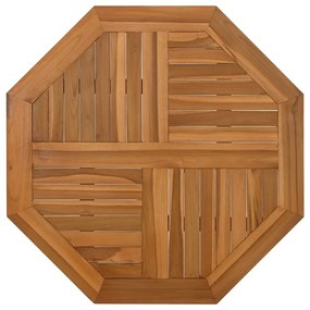 tömör tíkfa nyolcszögletű asztallap 80 x 80 x 2,5 cm