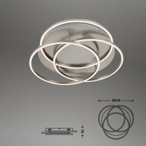 Briloner - LED Dimmelhető mennyezeti lámpa FRAMES LED/60W/230V matt króm