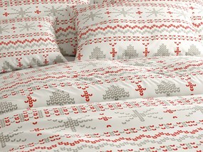 Pamut ágyneműhuzat NORDIC JOY fehér Ágyneműhuzat mérete: 70 x 90 cm | 140 x 200 cm