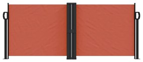 terrakotta behúzható oldalsó napellenző 100 x 600 cm