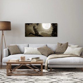 Kép - Éjjeli bagoly, arany (120x50 cm)