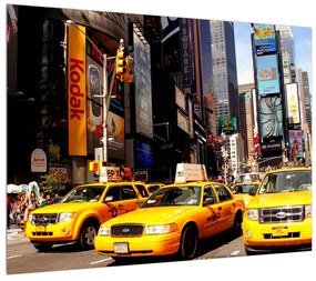 Sárga taxik New Yorkban (70x50 cm)
