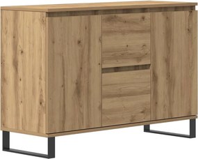 vidaXL kézműves tölgy színű szerelt fa tálalószekrény 101,5 x 35 x 70 cm
