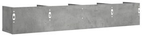 betonszürke szerelt fa faliszekrény 99x18x16,5 cm