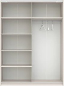 BERNO ruhásszekrény, 150 cm | Szatén