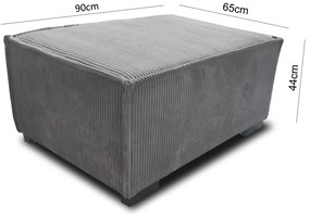 SMART sötétszürke puff