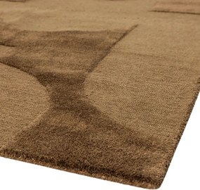 Barna gyapjúkeverék szőnyeg 170x240 cm Livo – WOOOD