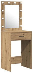 2 darabos pipereasztal szett LED világítással az Artisan tölgy szerelt fából