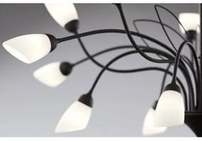 Jupiter 2057 - Láncos csillár GLORIOSA 15xG9/14W/230V fekete