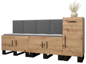 Előszobabútor Amanda 17 (artisan tölgy + sötétszürke). 1086004