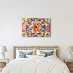 Kép - Kaleidoszkópos virág (90x60 cm)