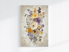 Vászonkép Canvas Dekoráció Szárított Virágok Gyógynövények Herbárium 80x120