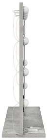 LED világítással ellátott sminktükör BetonSzürke 60x55x18 cm