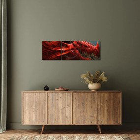 Kép - Sárkány (órával) (90x30 cm)