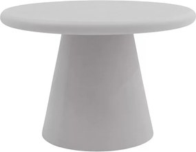 Clav kerek dohányzóasztal 60 cm - világosszürke