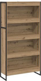 vidaXL Könyvespolc 2 pcs Művészi tölgy 80 x 30 x 155 cm Faanyag