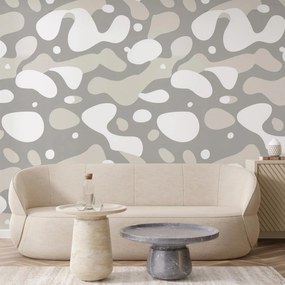 Fotótapéta - Szürke grafikus foltok (147x102 cm)