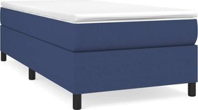 vidaXL rugós ágykeret kék 80x200 cm szövet