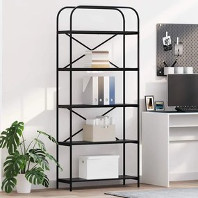 Könyvespolc Musta tammi 80 x 30 x 183 cm Faanyag