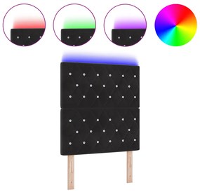 LED fejvég fekete 80 cm velúr