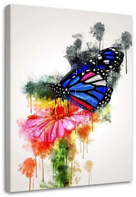 Gario Vászonkép Pillangó egy virágon - Cornel Vlad Méret: 40 x 60 cm