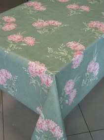 Cerata Abrosz Nem Szőtt Bőrből Zöld Hortenzia Virágok 90x140