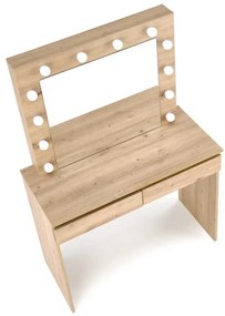 Hollywood fésülködőasztal, artisan tölgy