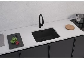 ALVEUS 1150057 - OMNI konyhai mosogató 55x45 cm gránit/fekete