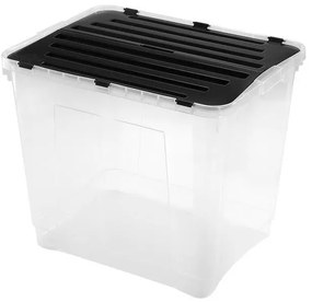 UTC Tárolódoboz DRAGON 100 l fekete/átlátszó HDR1651