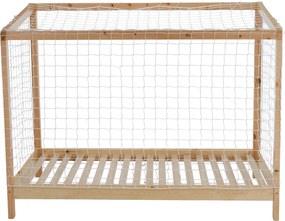 Montessori ágy, természetes/fehér/fekete, 90x200, FUTAL