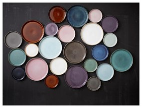 Fekete-kék kőedény tányér ø 27 cm Gastro Dark Blue/Black – Bitz