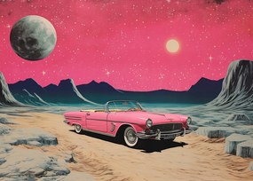 Poszter 70x50cm Kabrió az űrben