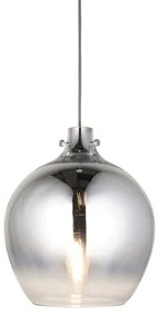 Endon 96442 - Csillár zsinóron PANTHER 1xE27/10W/230V fényezett króm/füstös