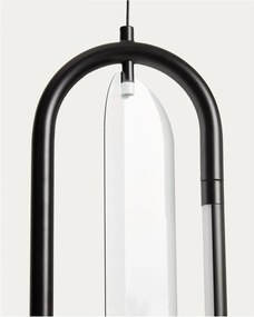 Fekete LED állólámpa (magasság 300 cm) Bow – Kave Home