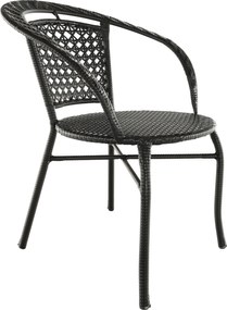 Kerti rattan szett 1+2, barna, LASAN