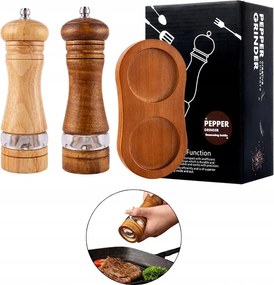 Kézi Só- És Borsdaráló Fa 2 Db-os Szett talp