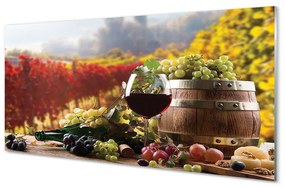 Akrilkép Őszi borospohár 120x60 cm